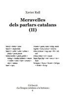 Meravelles dels parlars catalans (II) (La llengua catalana a la butxaca) (Catalan Edition) B0HFCDZJMN Book Cover