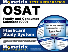 OSAT Family and Consumer Sciences (009) Flashcard Study System: CEOE Test Practice Questions & Exam Review for the Certification Examinations for ... / Oklahoma Subject Area Tests 1610724380 Book Cover