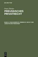 Familienrecht, Erbrecht, Recht Der Juristischen Personen 3111217566 Book Cover