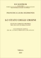Lo Stato degli Orsini. Statuti e diritto proprio nel Ducato di Bracciano 8883341147 Book Cover