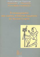 Prosopographie Des Cadres Militaires Égyptiens Du Nouvel Empire 2951209282 Book Cover