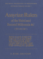 Assyrian Rulers of the Third and Second Millennia BC 0802026052 Book Cover