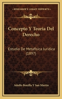 Concepto Y Teoria del Derecho 116034566X Book Cover