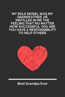 My Role Model Was My Grandfather He Instilled In Me The Feeling That No Matter How Successful You Are You Have A Responsibility To Help Others: 100 Pages 6'' x 9'' Lined Writing Paper For Grandpa Perf 1697347622 Book Cover