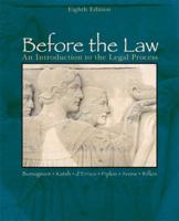 Before the Law: An Introduction to the Legal Process 0395870704 Book Cover
