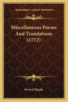 Miscellaneous Poems And Translations 1166318818 Book Cover