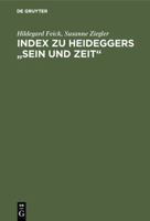 Index zu Heideggers Sein und Zeit 3484700149 Book Cover