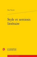 Style Et Semiosis Litteraire 2812446633 Book Cover