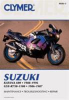 Clymer Suzuki Katana 600 1988-1996, Gsx-R750-1100, 1986-1987 (Clymer Motorcycle Repair) (Clymer Motorcycle Repair) 0892877723 Book Cover
