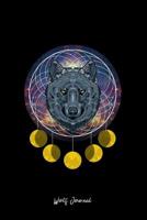 Wolf Journal: Dot Grid Journal - Galaxy Wolf Head Cute Mythical Animal Space Lover Girls Gift - Black Dotted Diary, Planner, Gratitude, Writing, Travel, Goal, Bullet Notebook - 6x9 120 pages 1076729126 Book Cover
