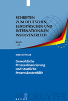 Gewerbliche Prozessfinanzierung Und Staatliche Prozesskostenhilfe 3899494695 Book Cover