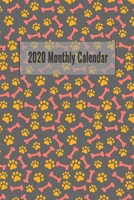 2020 Monthly Calendar: Simple Year And Monthly Calendar From January 2020 to December 2020 With Lined Notepad And Cute Dog Bone Themed Cover To Plan And Organize Monthly Notes And To Do’s 1694415392 Book Cover