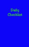 Daily Checklist 1090641613 Book Cover