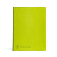 CSB Life Counsel Bible, Grass Green LeatherTouch, Indexed: Practical Wisdom for All of Life 1087785626 Book Cover