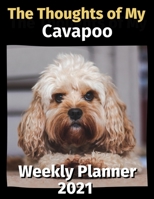 The Thoughts of My Cavapoo: Weekly Planner 2021 B08FP9Z4RW Book Cover