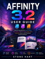 AFFINITY 3.2 USER GUIDE: A Step-by-Step Manual to Vector Design, Photo Editing, RAW Processing, Page Layout, Publishing, Export, and Professional Creative Workflow B0HH79K967 Book Cover