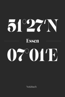 Essen Notizbuch: Dotgrid Notizblock mit den Koordinaten deiner Stadt! 1700685813 Book Cover