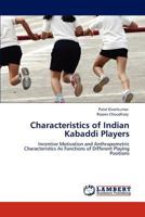 Characteristics of Indian Kabaddi Players 3845443979 Book Cover