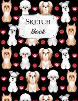 Sketch Book: Dog Sketchbook Scetchpad for Drawing or Doodling Notebook Pad for Creative Artists #3 1073662330 Book Cover