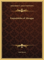 Empedokles of Akragas 116290187X Book Cover