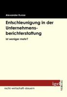 Entschleunigung in Der Unternehmensberichterstattung 3868151621 Book Cover