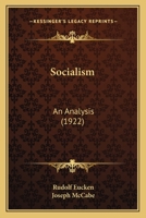 Socialism: An Analysis 1278217185 Book Cover