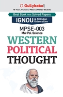 MPSE-03 Western Political Thought 9381638632 Book Cover