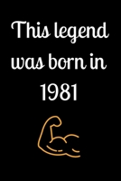 This legend was born in 1981 1658369084 Book Cover