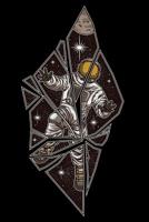 Broken Glass In The Space: Graph Paper 5x5 Notebook for people who love the far reaches of the galaxy 1080510303 Book Cover