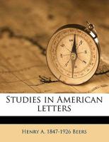 Studies in American Letters 1356182062 Book Cover