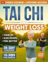 Tai Chi for Weight Loss: 28-Day Challenge with Simple 10-Minute Daily Routine & Low-Impact Exercise for Seniors to Help You Slim Down, Tone Up, and Feel Better B0FVF3QPRD Book Cover