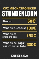 Kalender 2020: KFZ Mechatroniker A5 Kalender Planer für ein erfolgreiches Jahr - 110 Seiten (German Edition) 1671756754 Book Cover
