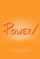 Power Notebook: Inspirational and motivational quote on the orange background You can use it as diary journal, composition book or sketchbook and dot ... dreams come true by writing them down first 1679139746 Book Cover