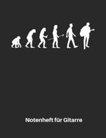 Notenheft F�r Gitarre: Akustik Gitarren Notenbuch 110 Seiten Mit Leeren Tabs Und Akkord Feldern. Tolle Vatertag Geschenk Idee F�r Gitarristen, Gitarren Lehrer Und Sch�ler. 1092846425 Book Cover