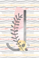 Food and Exercise Journal with Monogram Letter J: Daily Fitness Tracker for Women (Personalized Tracking) 1692789694 Book Cover