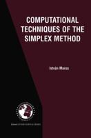 Computational Techniques of the Simplex Method 1402073321 Book Cover