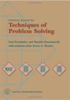 Solutions Manual for Techniques of Problem Solving 0821806289 Book Cover
