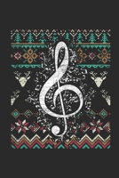 Ugly Christmas Sweater - Music: Blank Lined Notebook - Journal for Ugly Christmas Gift And New Year Gift Idea 1707117233 Book Cover