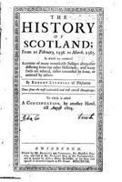 The History of Scotland, from 21 February, 1436 to March, 1565 1534844651 Book Cover