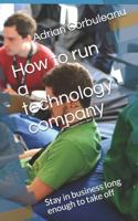 How to Run a Technology Company: Stay in Business Long Enough to Take Off 1723791652 Book Cover
