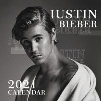 Justin Bieber: 2021-2022 calendar 8.5 x 8.5 glossy paper B08QX2L1YV Book Cover
