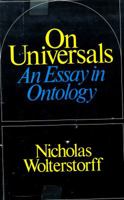 On Universals: An Essay in Ontology 0226905659 Book Cover