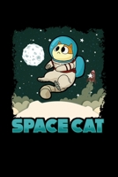 Space Cat: Cute Cat Astronaut Space Exploration Blank Composition Notebook for Journaling & Writing (120 Lined Pages, 6 x 9) 1702224473 Book Cover