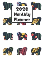 2020 Monthly Planner: Old English Sheepdog Dog 12 Month Planner Calendar Organizer Agenda with Habit Tracker, Notes, Address, Password, & Dot Grid Pages 1692479180 Book Cover