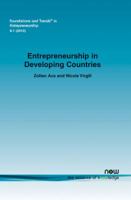 Entrepreneurship in Developing Countries (Foundations and Trends) 1601983107 Book Cover