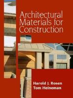 Architectural Materials for Construction 0070537410 Book Cover