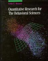 Quantitative Research for the Behavioral Sciences 0471616834 Book Cover