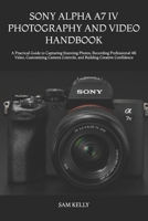 SONY ALPHA A7 IV PHOTOGRAPHY AND VIDEO HANDBOOK: A Practical Guide to Capturing Stunning Photos, Recording Professional 4K Video, Customizing Camera Controls, and Building Creative Confidence B0H5TC18XK Book Cover
