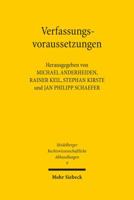 Verfassungsvoraussetzungen: Gedachtnisschrift Fur Winfried Brugger 3161525779 Book Cover