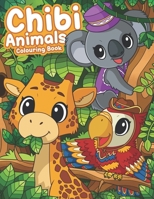 Chibi Animals Colouring Book: Chibi Coloring Books, Kawaii Coloring Books, Anime Coloring Books For Girls B08HGTJFPM Book Cover